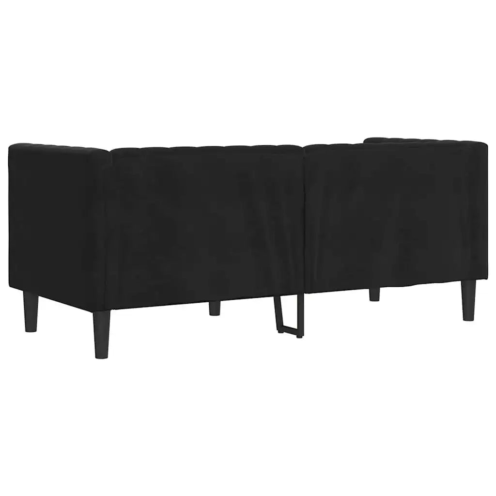 Divano Nero 174 x 74,5 x 70,5 cm Velluto 42013021