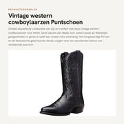 Stivali western con disegni ricamati - Design retro - Cuoio PU di alta qualità - Slip-On - Suola in gomma - Comodi e morbidi