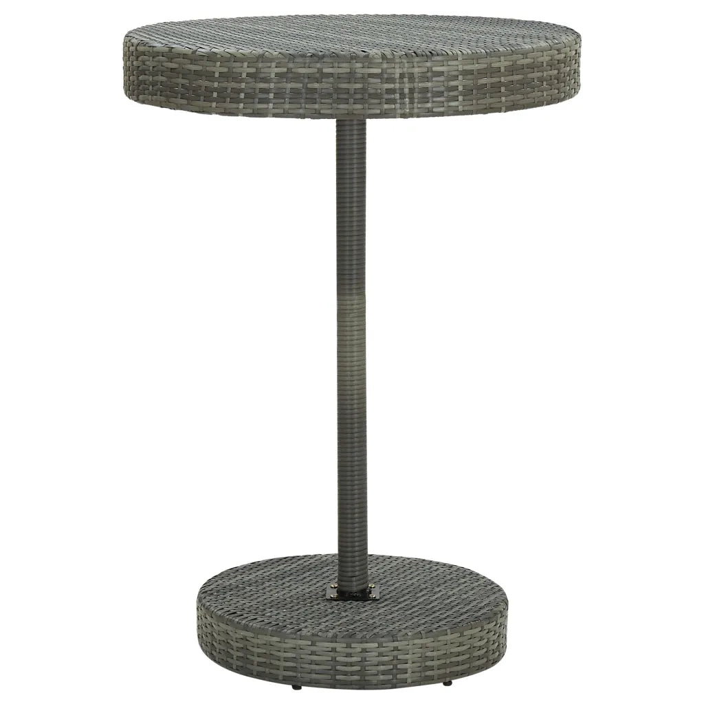 Set da Bar da Giardino 5 pz | Set Salotto da Giardino in Polyrattan Grigio