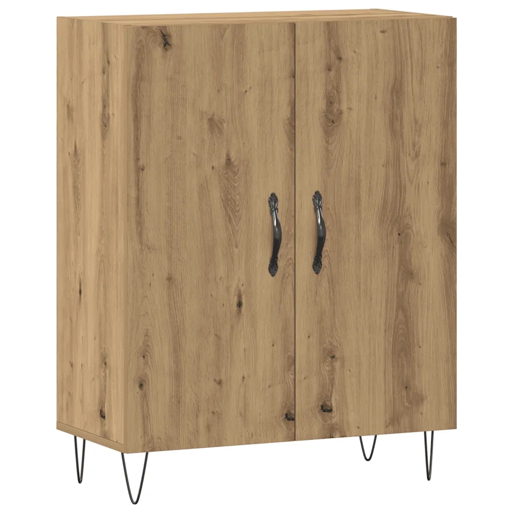 Credenza Rovere Artigianale 69,5x34x90 cm in Legno Multistrato