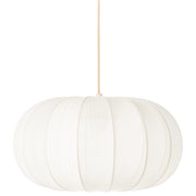Lampada a sospensione con paralume in nylon bianco Design moderno Luce per il soggiorno