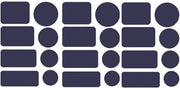 Pannelli di riparazione 24 pezzi - Nylon - Imbottito - Autoadesivo - Forma rotonda/rettangolare - Alta qualità - Pannelli di ricambio per abbigliamento