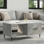 Tavolino da salotto Grigio Cemento 90 x 50 x 40 cm 894958