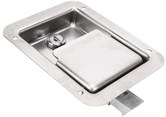 Blocco di Sicurezza per Cassetti di Lavorazione - Chiusura con Chiave a Pedale - Resistente all'Ossidazione - 2 Chiavi - Installazione Facile