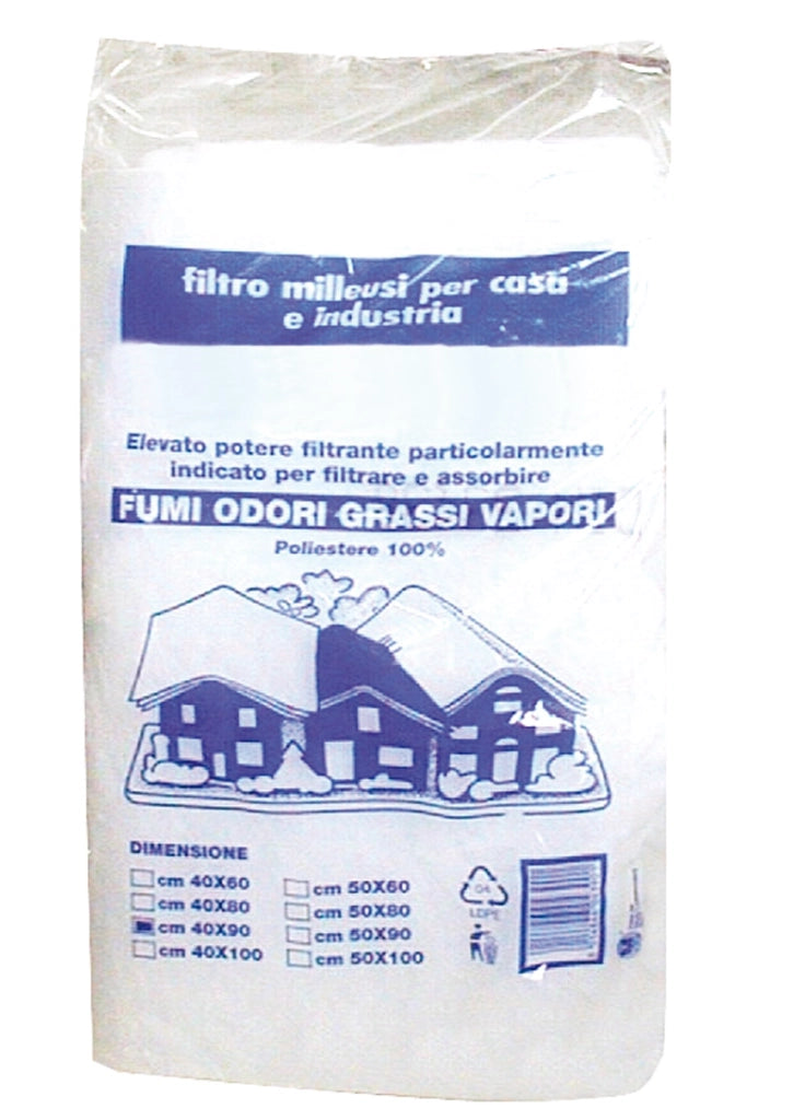 FILTRO PER CAPPA  cm. 40x90 25.00 pz