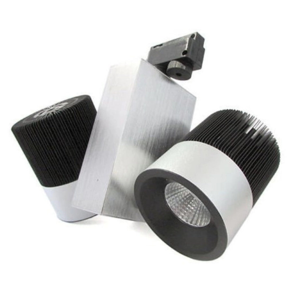 Lampada Faretto Led A Binario Bianco Caldo Doppia Testa Faro 2X15W Cob Regolabile 30W 220V