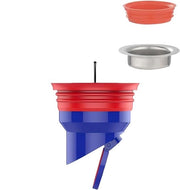 Pacco da 3 - chiusura di scarico - clip di scarico - valvola di ritorno - prevenzione dell'odore - chiusura di scarico, adatto per tutti i diametri di 35 a 52 mm (1 chiusura di scarico, 1 pezzo di tubo in acciaio inossidabile, 1 pezzo di tubo in silicone)