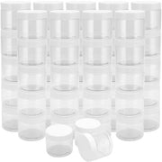 Contenitori di plastica 48 pezzi - 120ml - Liberi da BPA - Grande apertura - Contenitori di archiviazione - Leggeri - Stivabili - Contenitori di archiviazione
