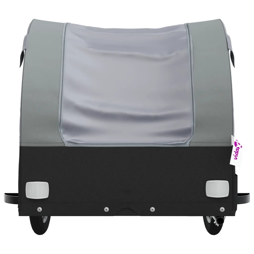 Rimorchio da Bici Nero e Grigio 45 kg in Ferro CFW9543251
