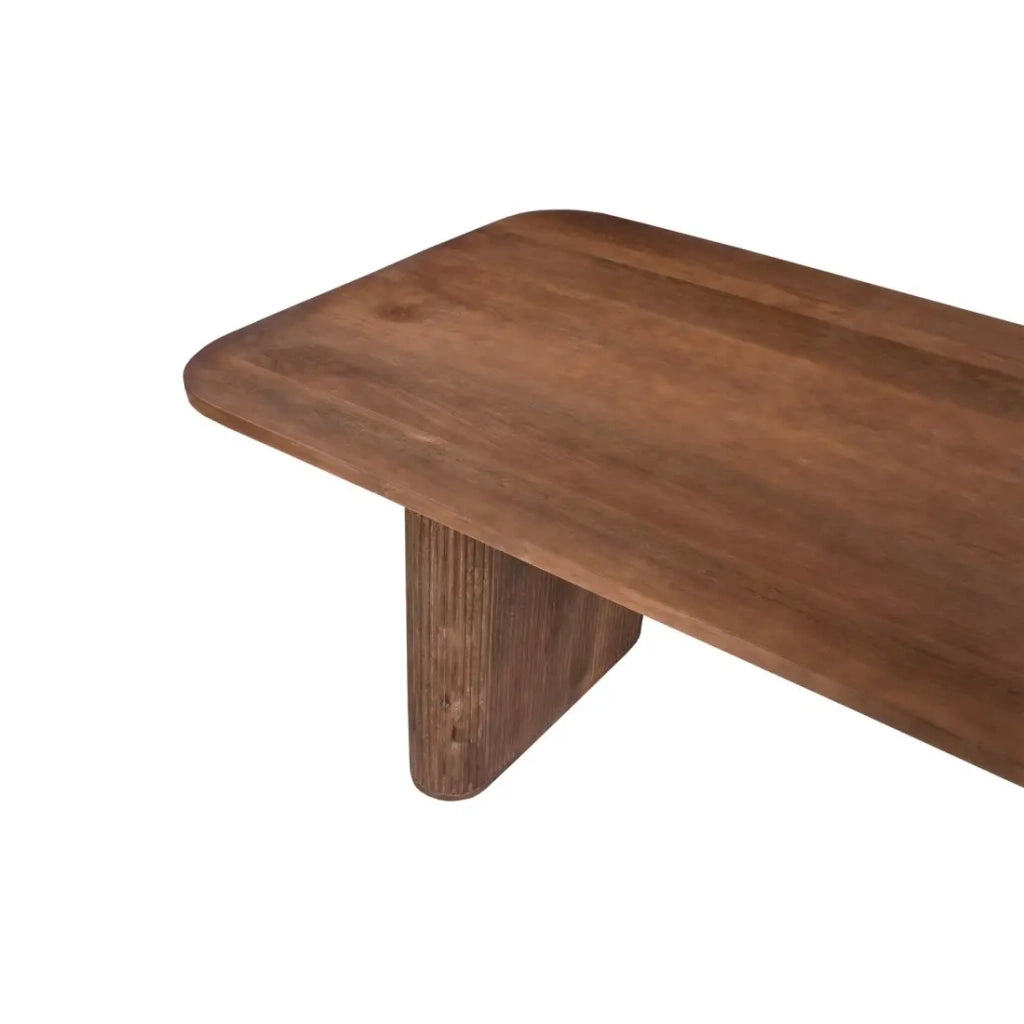 Tavolo da pranzo TALVORA – 200 cm – Legno massello di mango – Stile contemporaneo – Finitura naturale robusta