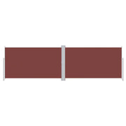 Tenda da Sole | Tenda parasole Laterale Retrattile Marrone 180x600 cm