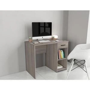 KIT SCRIVANIA 1 CASSETTO ROVERE O ROVERE GRIGIO CM.75X50X75H