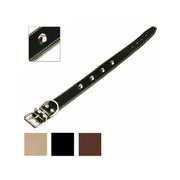 Collare Cani Cuoio Borchie Mm 25 Cm 51