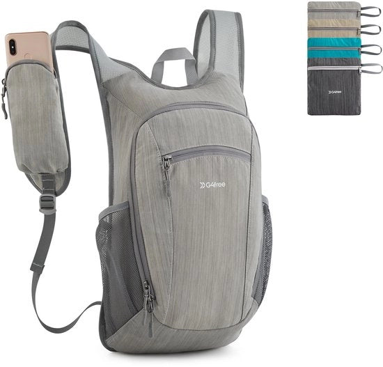 Borsa da viaggio 15L, zaino leggero per il camping, versatile, per l'esterno, stile casual, pieghevole, borsa a spalla
