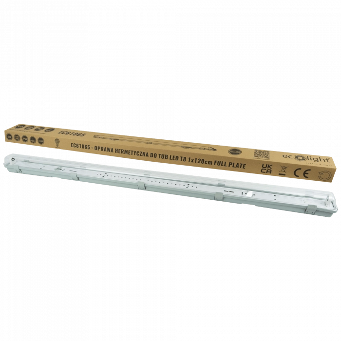 Plafoniera stagna IP65 1x120 cm G13 T8 Ecolight