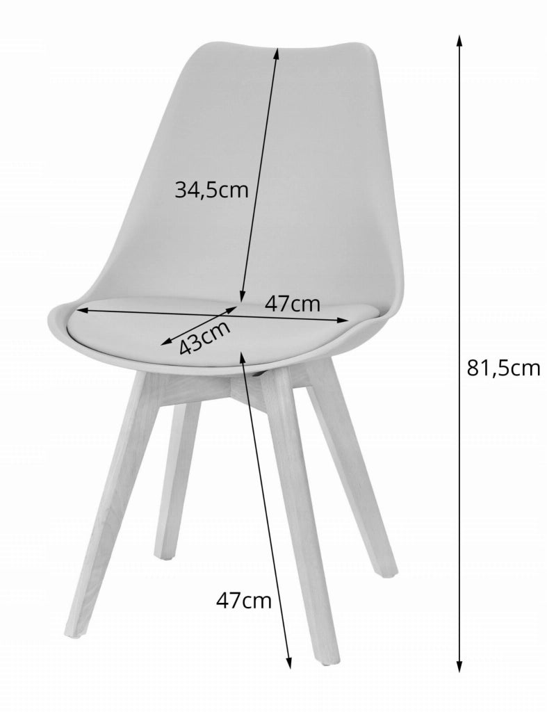 Valora SET TAVOLO RETTANGOLARE YURO 120x80 Bianco + 4 Sedie Grigio