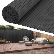 Schermo per giardino in PVC per la privacy – separazione per giardino e schermo per balcone - grigio 1,6x4m