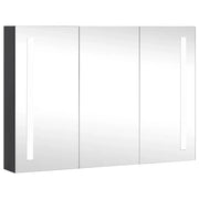 Armadietto Bagno | Armadio da bagno con Specchio e LED 89x14x62 cm