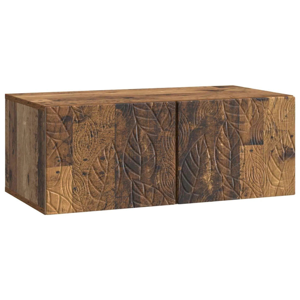 Mobile Porta TV da Muro 98 x 31 cm Legno antico 898903