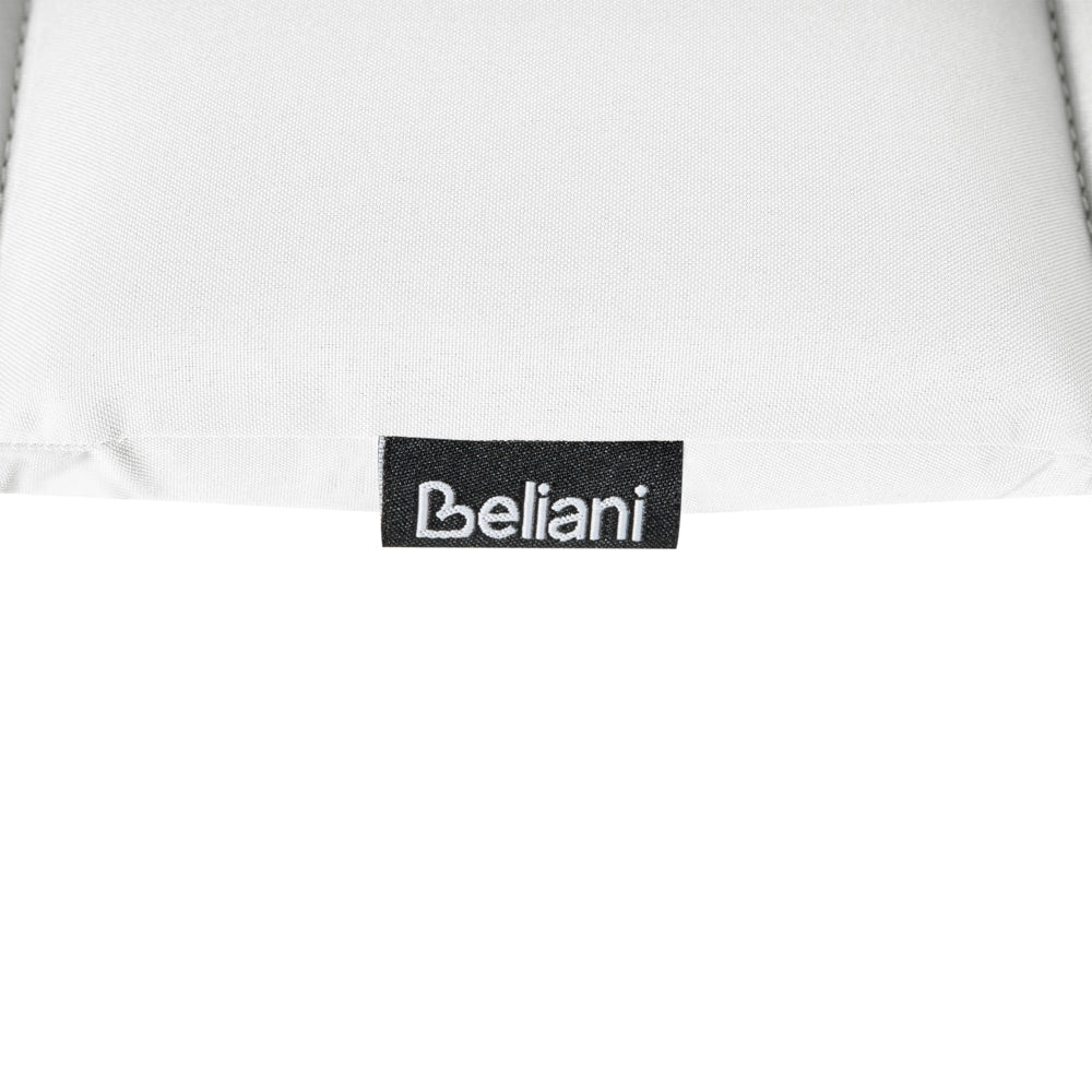 Cuscino per lettino prendisole con poggiatesta Resistente ai raggi UV bianco con lacci e cuscino poggiatesta spesso
