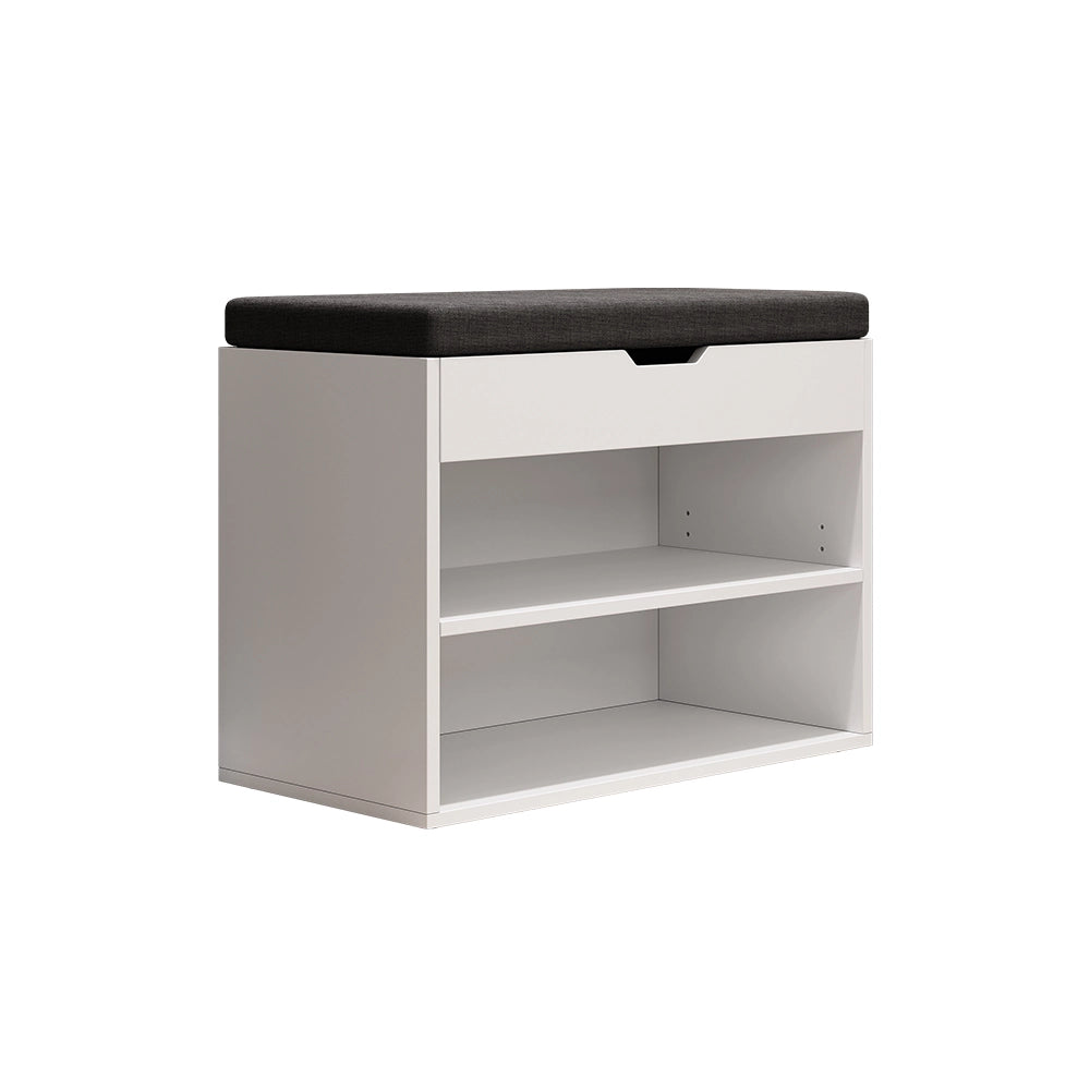 Vicco Panca scarpiera da ingresso Bianco 60 x 45 cm con ripiano