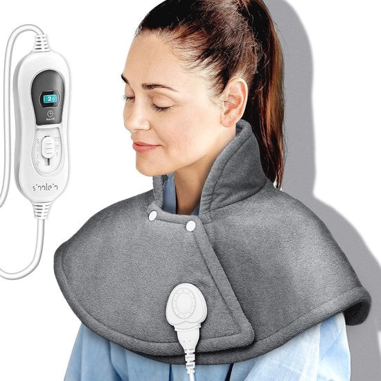 Cuscino di Riscaldamento Elettrico per Collo, Spalle e Schiena con Spegnimento Automatico