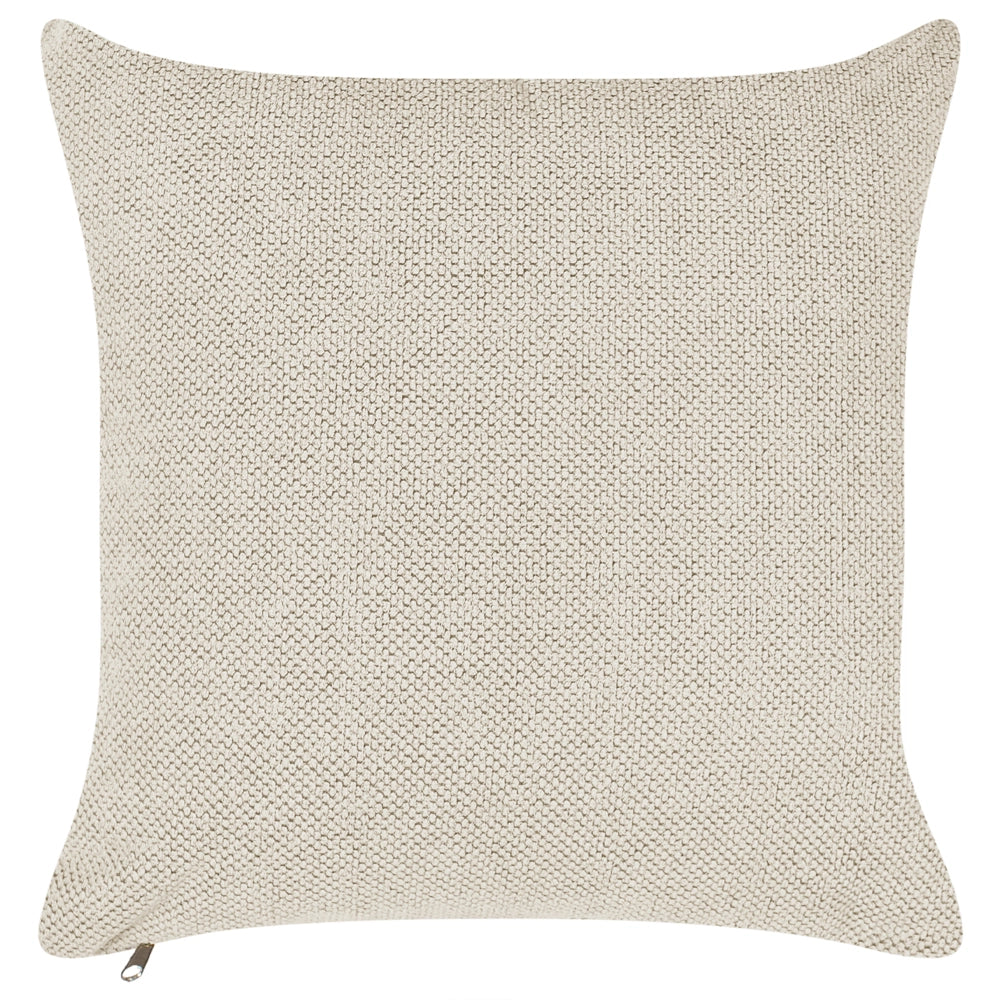 Divano moderno in tessuto a 3 posti in beige chiaro con cuscini Rivestimento resistente all'acqua morbido