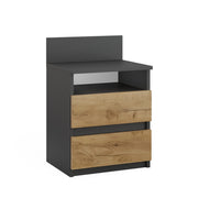 Vicco Comodino camera da letto Antracite 32.3 x 59.1 cm