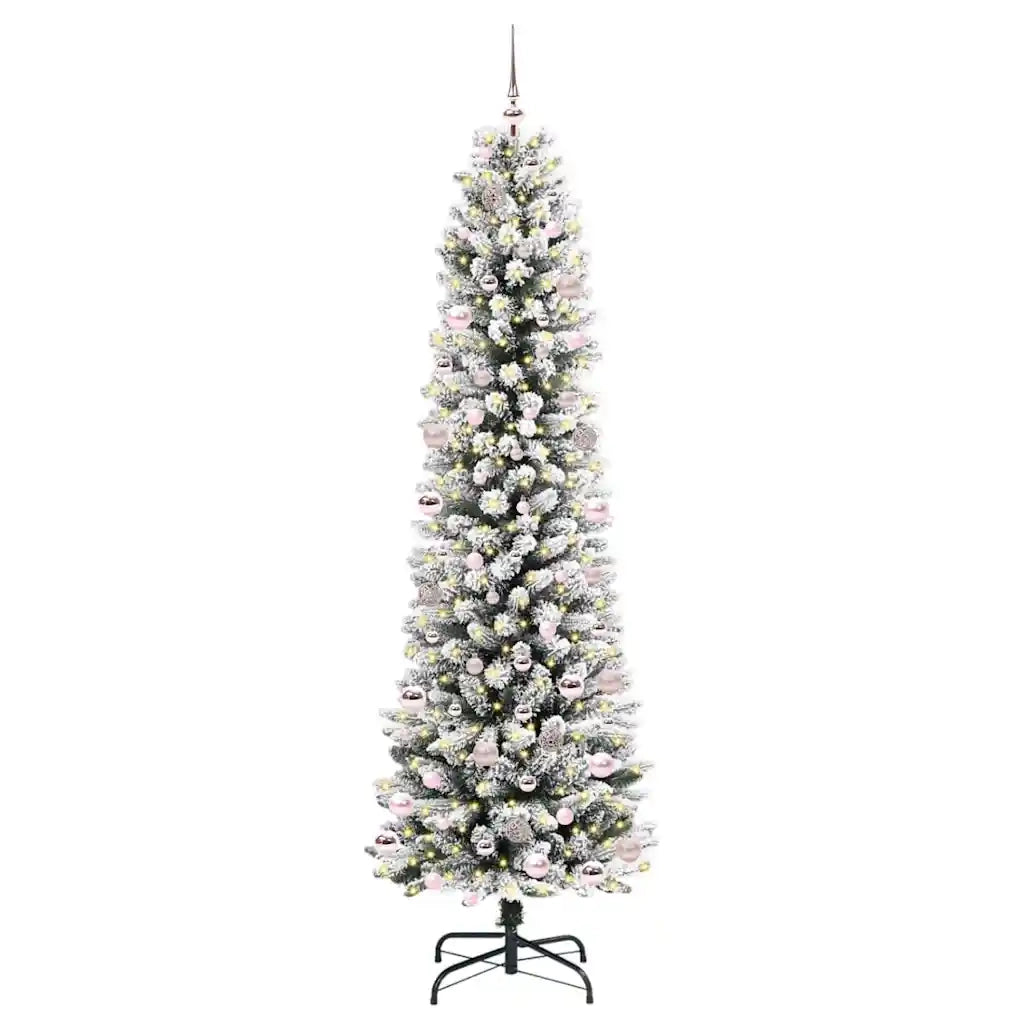 Albero di Natale artificiale con 300 LED Bianco 240 cm 3396131