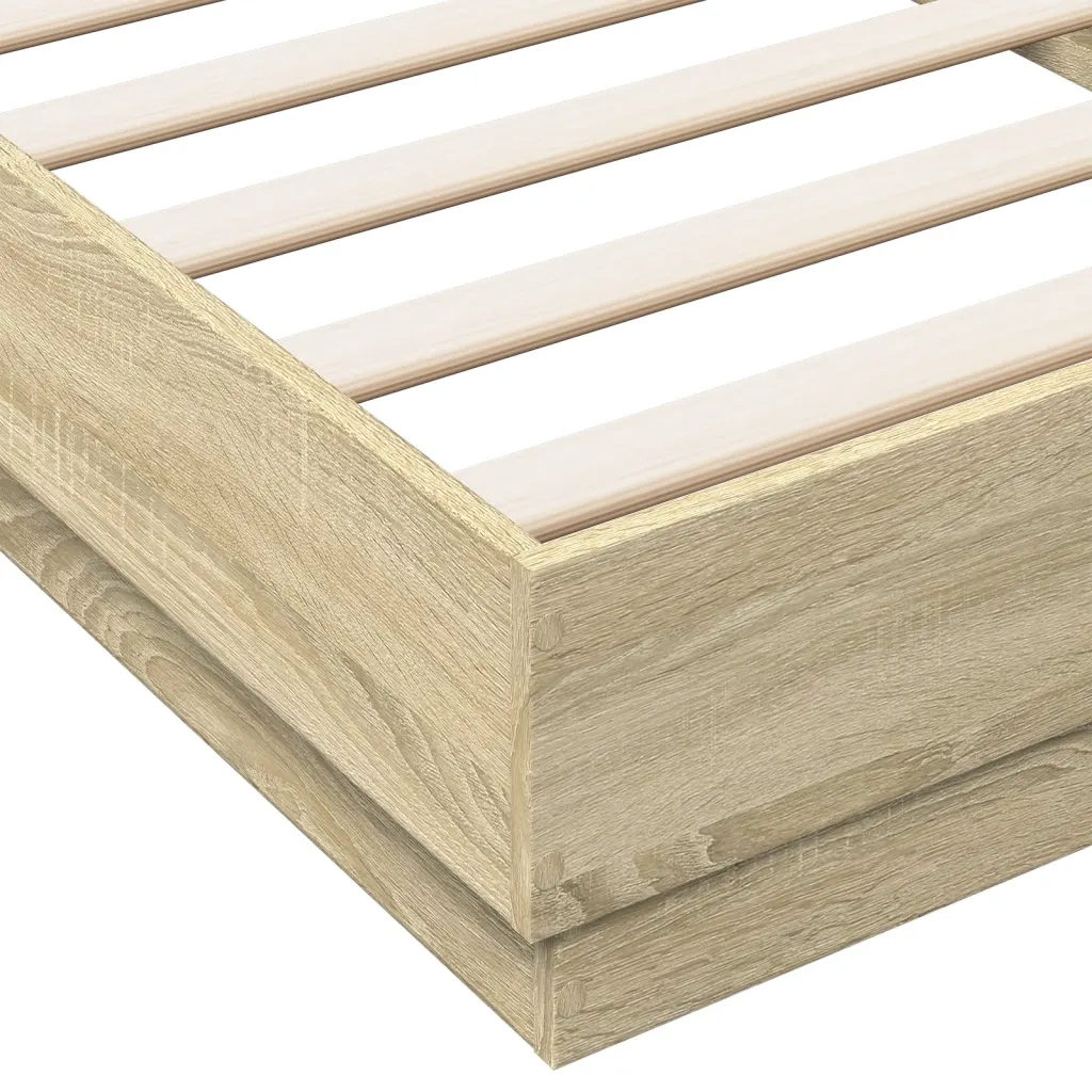 Giroletto senza Materasso Rovere Sonoma 90x200 cm in Truciolato 839604