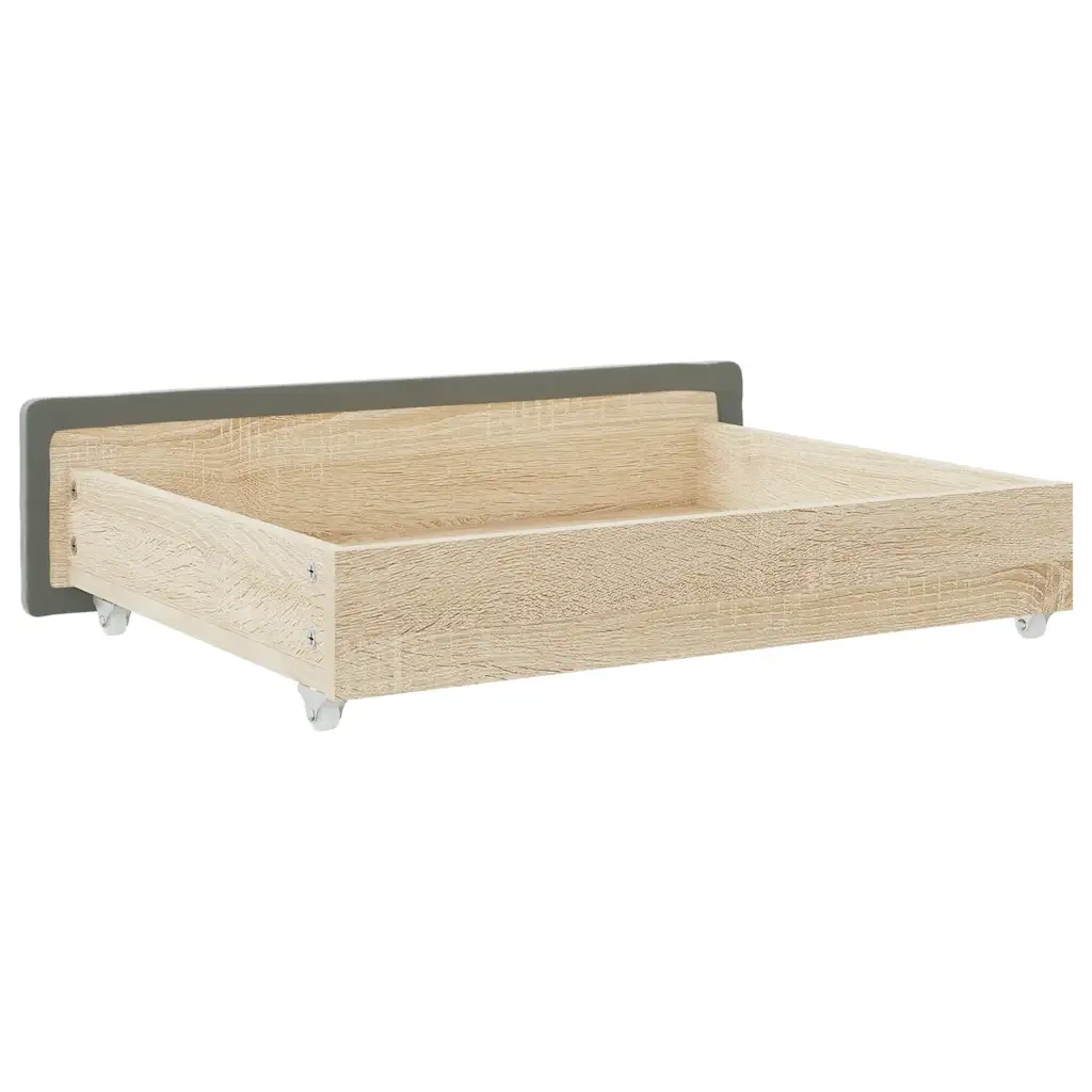 Cassetti da Letto 2 pz Grigio Chiaro Legno Multistrato e Velluto CFW9754801