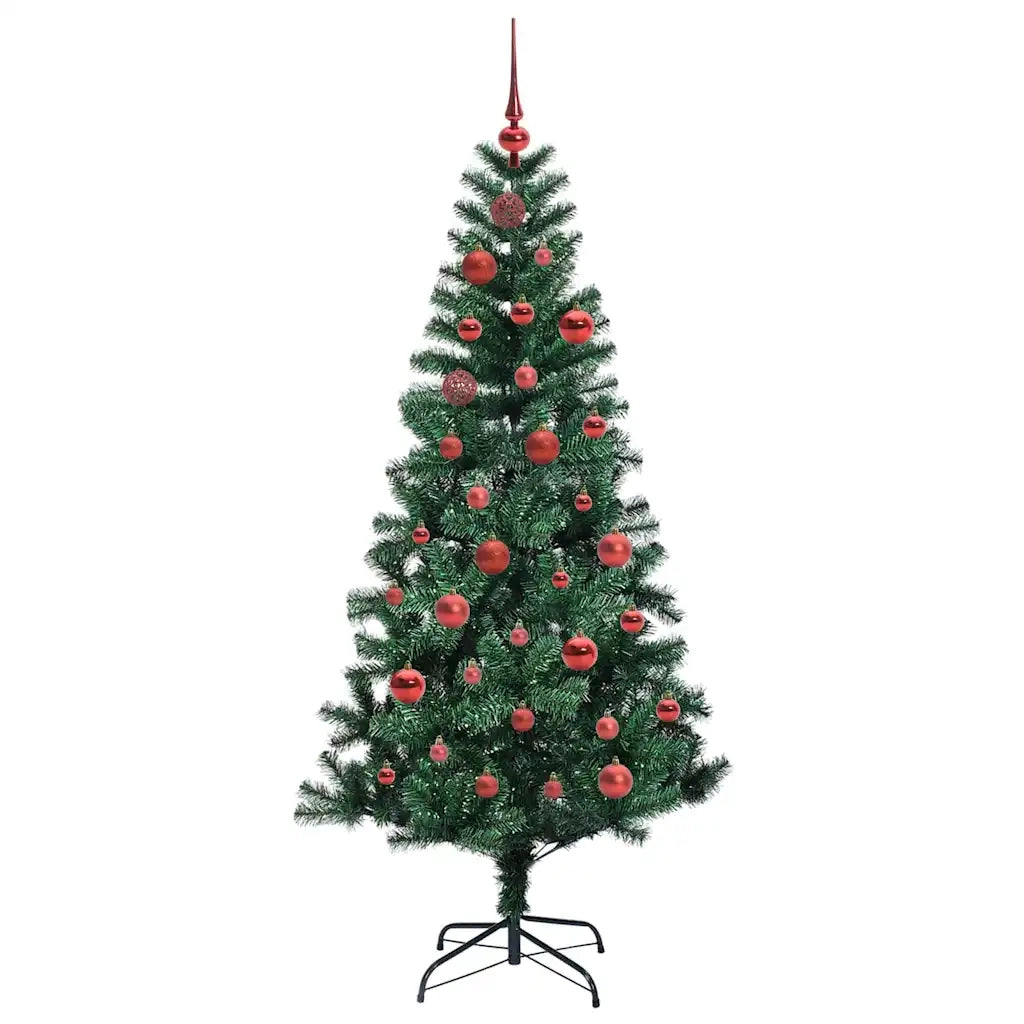 Albero di Natale | Decorazioni natalizie artificiale con luci integrate Verde 150 cm