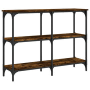 Tavolo Consolle | Tavolo d'Ingresso Rovere Fumo 100x29x75 cm in Legno Multistrato