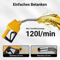 Pistola erogatrice automatica per gasolio e diesel 24 mm (3/4") 120 l/min DN20