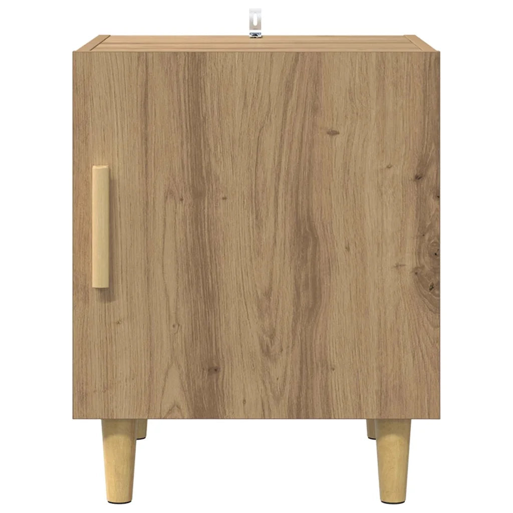 Armadio da Notte 2 pcs Rovere artigianale 40 x 40 x 50 cm
