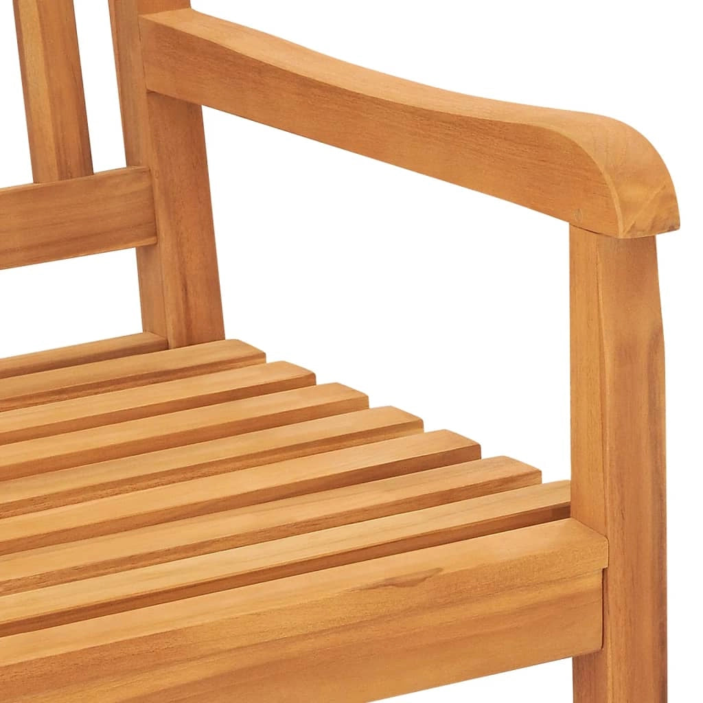 Panca da giardino mobili da esterno per patio panca da terrazza a 3 posti con tavolo 150 x 62,5 x 90 cm legno massello di teak 02_0011317