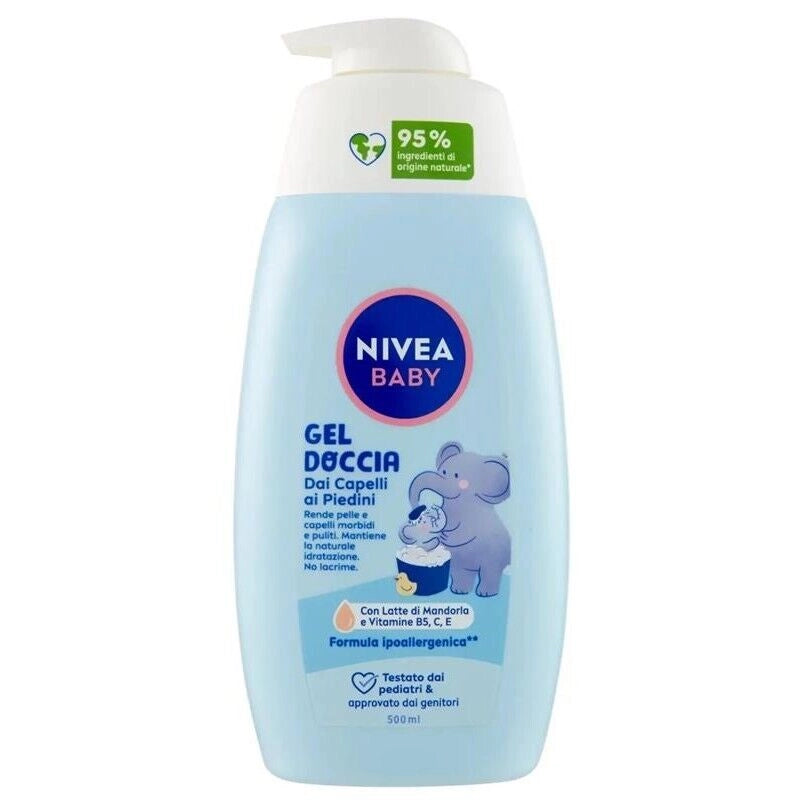 NIVEA GEL DOCCIA BABY 500ML DAI CAPELLI AI PIEDINI
