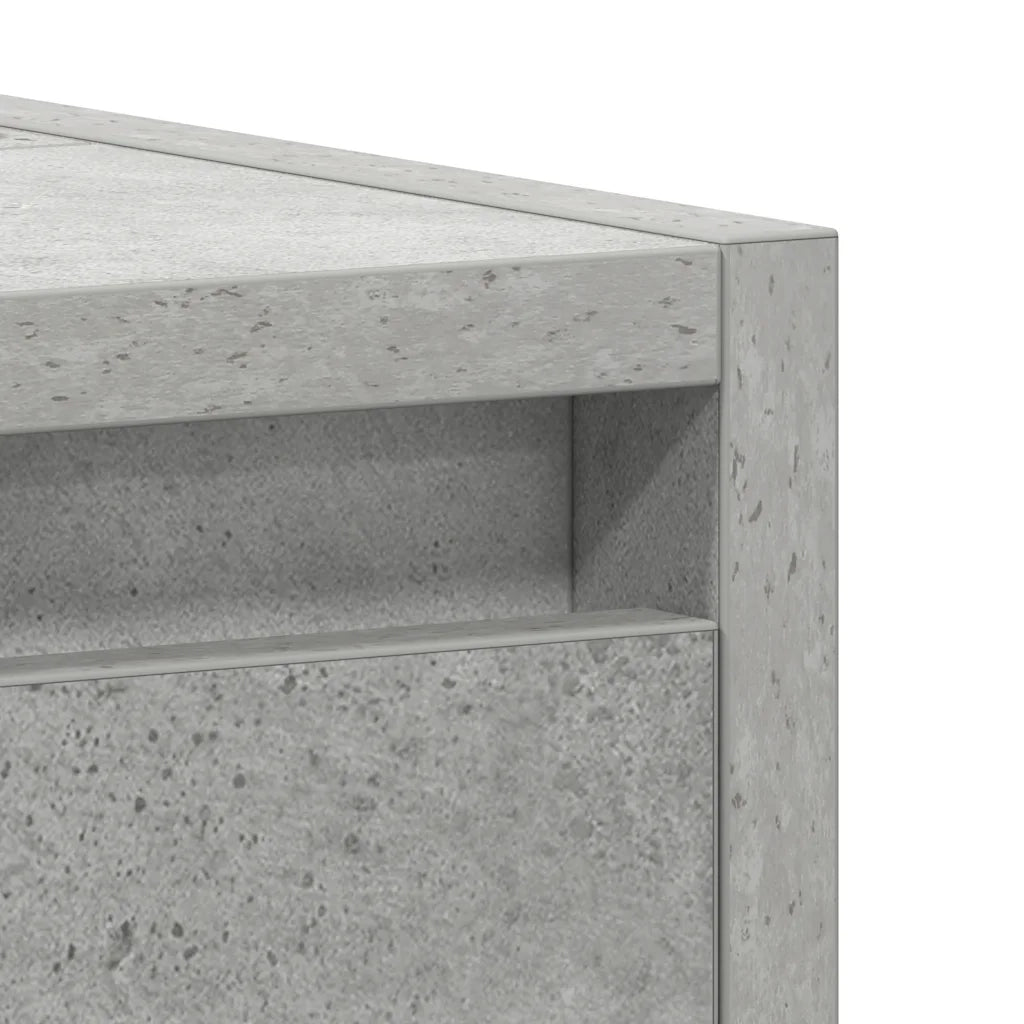 Elegante mobiletto da bagno con 1 scomparto 60 x 33 x 61 cm in legno composito grigio cemento 02_0047732