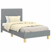 Struttura letto Bambini | Letto Infantile | Lettino con testata Grigio chiaro 80 x 160 cm