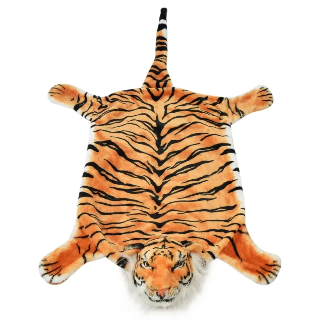 Tappeto del soggiorno | Tappeto di Peluche a Forma di Tigre 144 cm Marrone