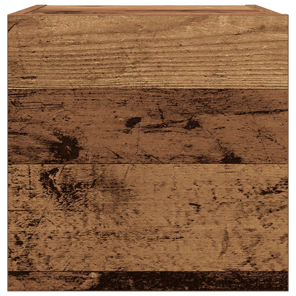 Set di 4 mobili porta TV dal design moderno con contenitore 30,5 x 30 x 30 cm realizzati in legno anticato 02_0058394
