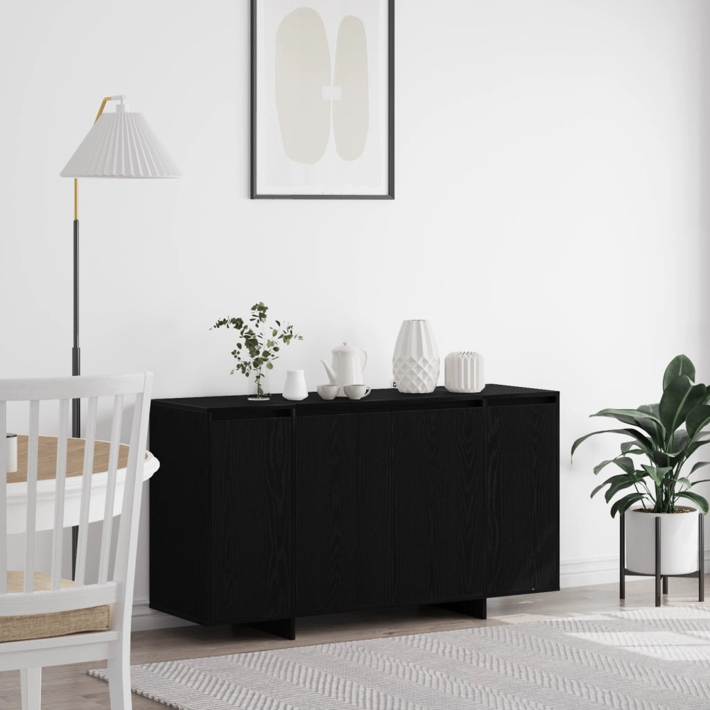 Credenza in Rovere Nero Rovere nero Impiallacciatura in legno