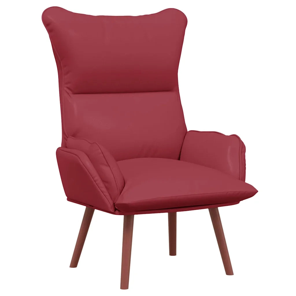 poltrona Rosso Vino 69 x 74 x 93 cm Pelle Artificiale 42001860