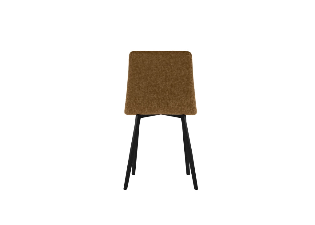 Set 4 Sedie Ariel 46x55x87,5 cm in Tessuto Easy-Clean Marrone