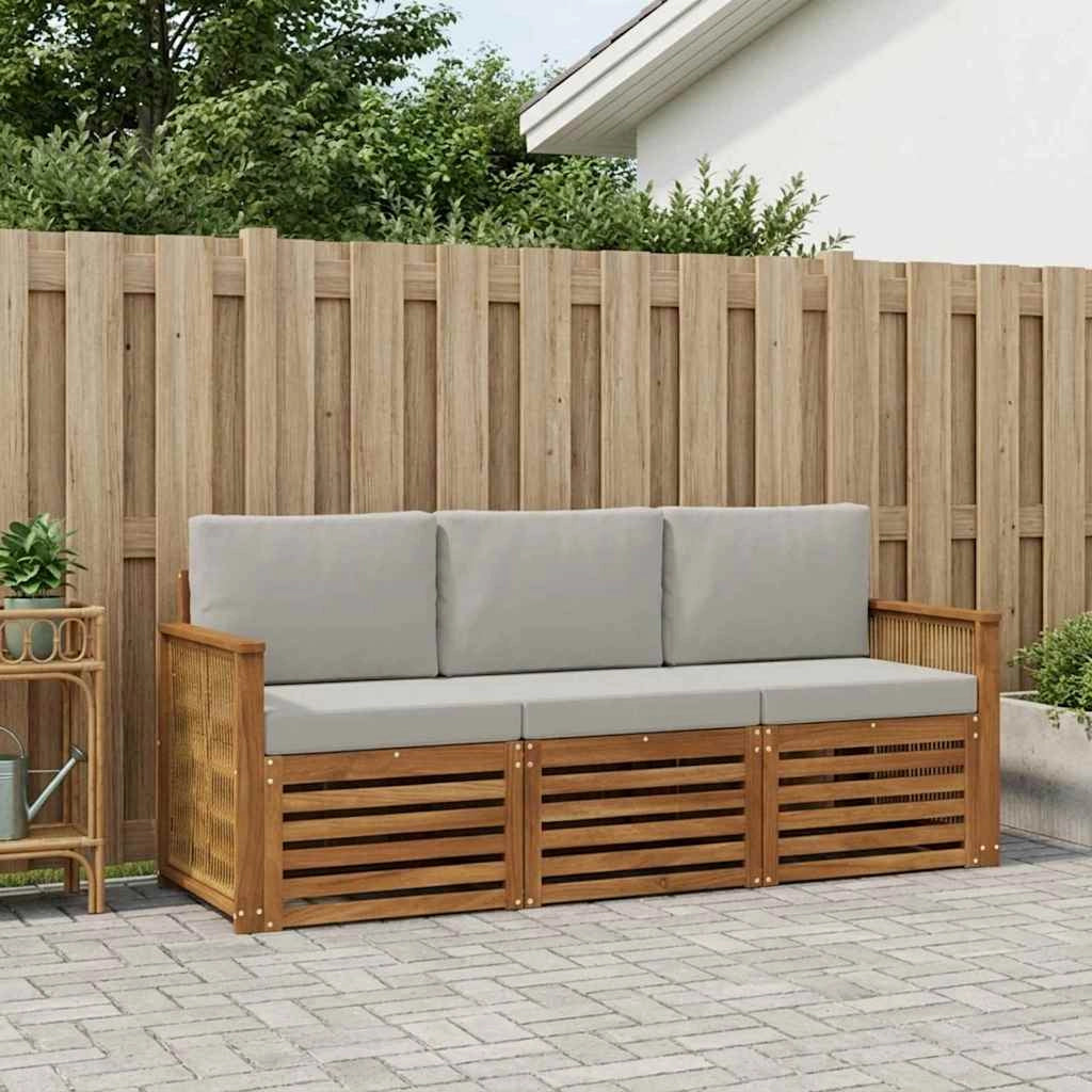 Set divani 3 pz Legno di Acacia Massello 3383967