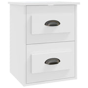 Comodino | Armadio da Notte | Mobiletto da notte a Parete Bianco 41,5x36x53 cm