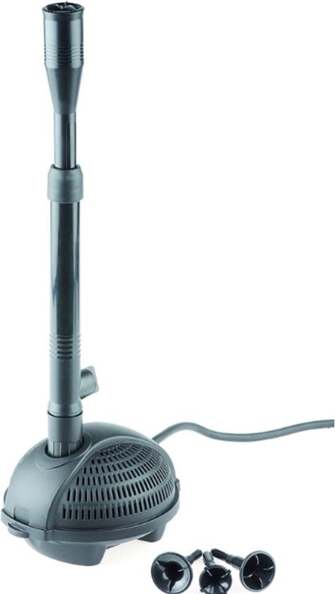 Pompa d'acqua - con filtro - Dimensioni 14,5L x 12,5B x 9H CM - 1000L/h - 240V - Grigio scuro