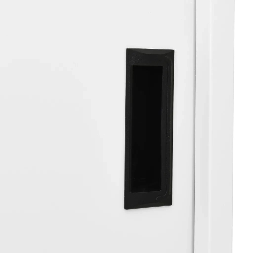 Armadio per Ufficio Anta Scorrevole Bianco 90x40x180 cm Acciaio 335962