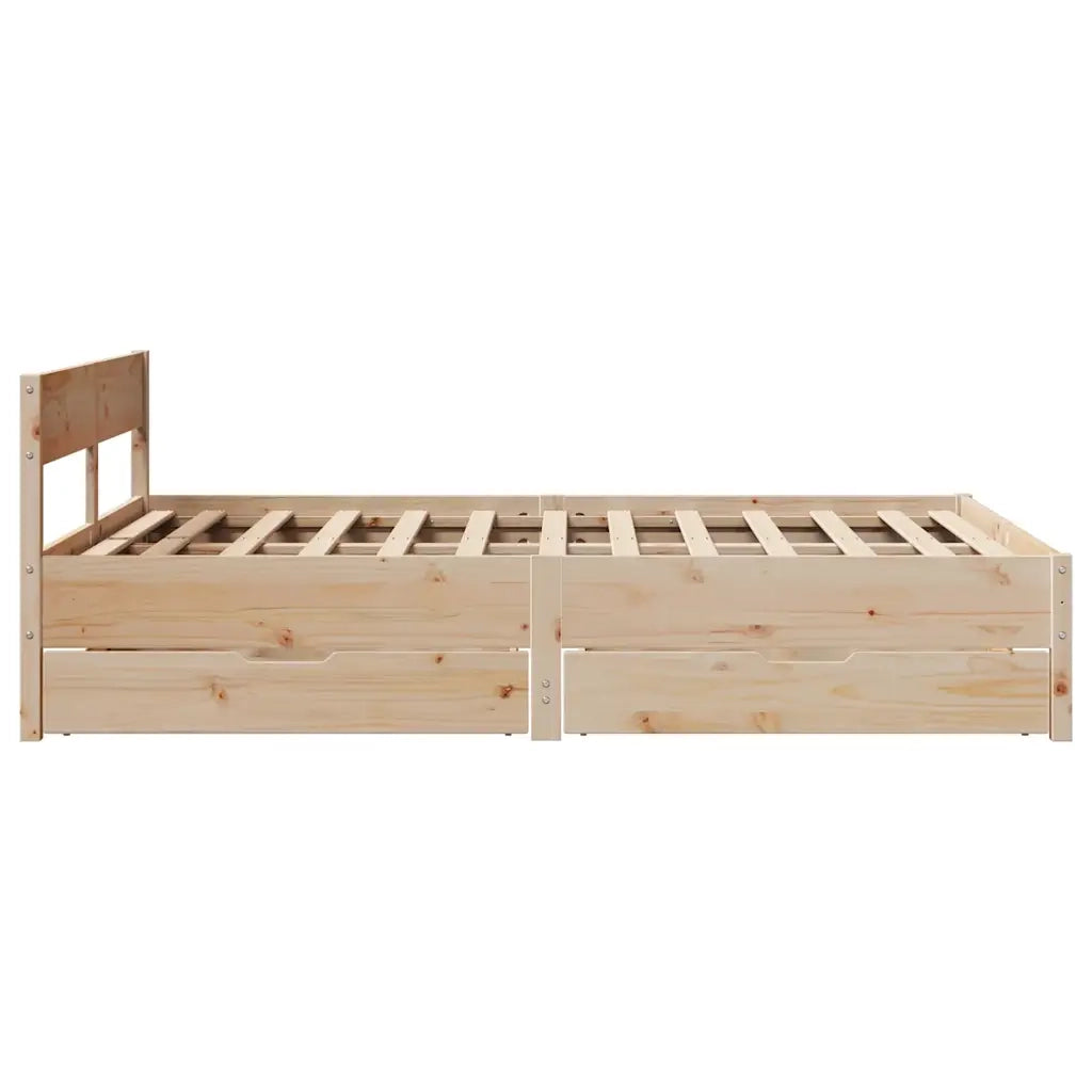 vidaXL Letto senza Materasso 120x190 cm in Legno Massello di Pino