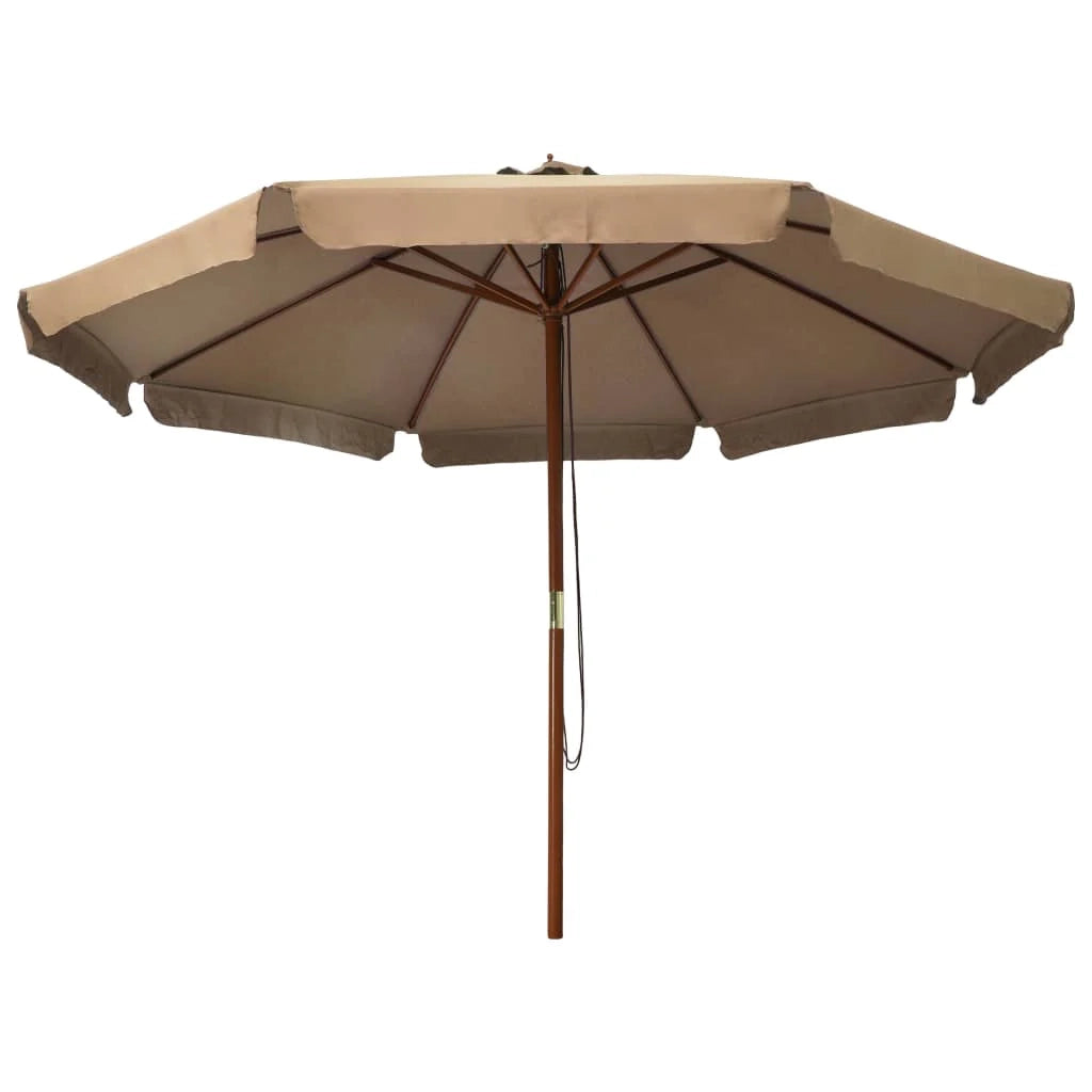 Ombrellone da giardino con palo in legno 330 cm tortora 02_0008123